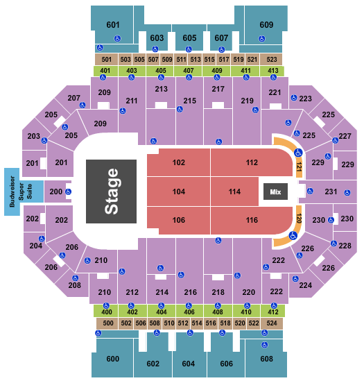 Memorial Coliseum Journey Seating Chart